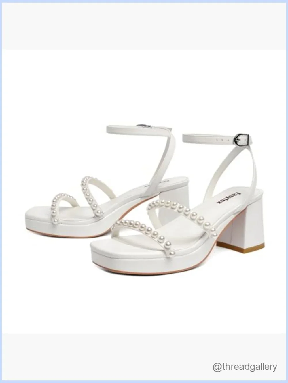 Open Toe Chunky Heels Platform Sandals Strap 2.76